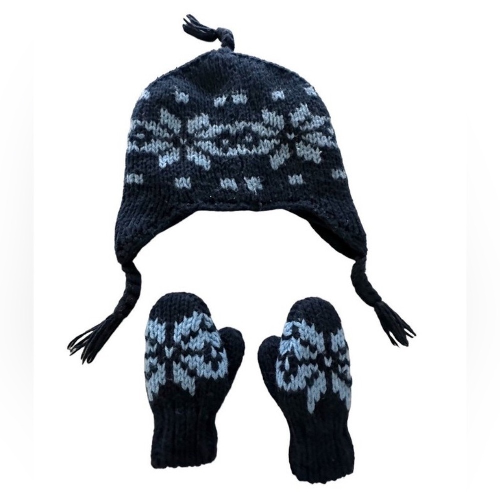 GAP Knit Beanie & Mittens‎ Set size 6-12 mos.